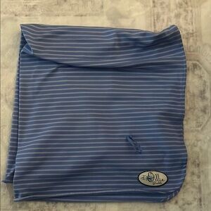Nollie Swaddle Blue Striped Baby Blanket